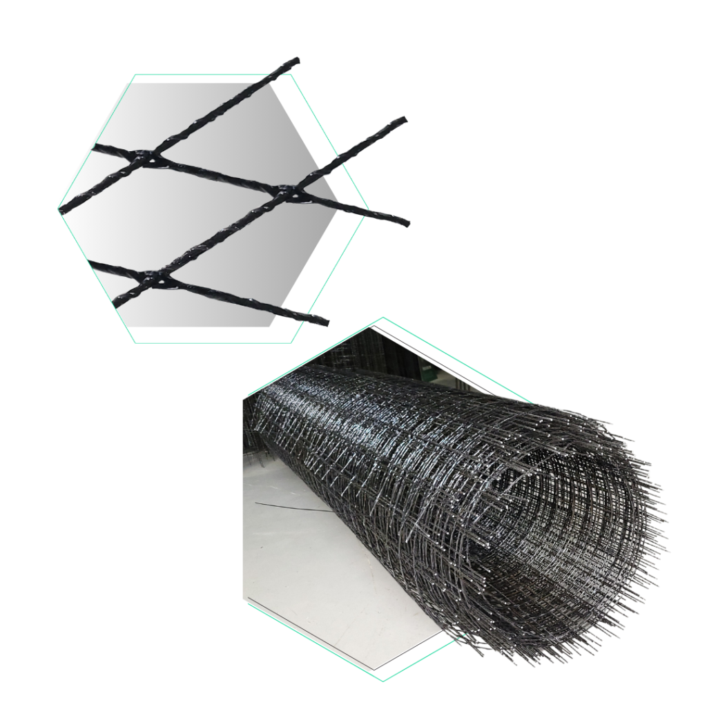 vergalhão e malhas com grafeno